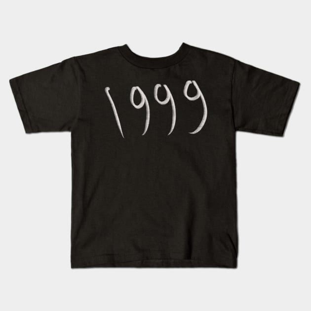 Hand Drawn 1999 Kids T-Shirt by Saestu Mbathi